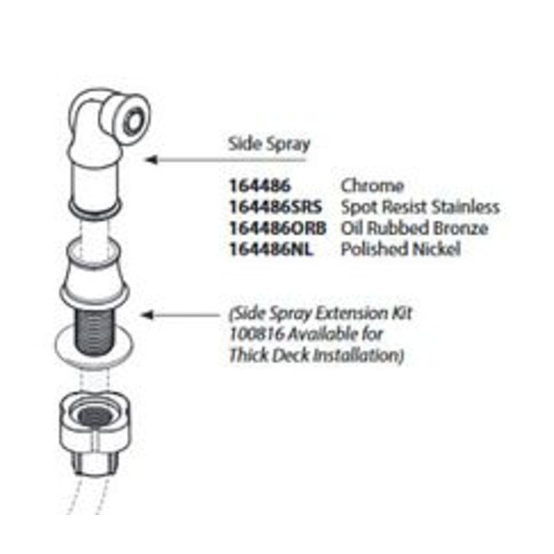 MOEN 164486SRS Weymouth Hose Guide In Spot Resist Stainless