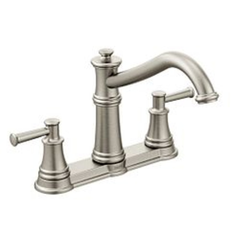 MOEN 7250SRS Belfield  Two-Handle Kitchen Faucet In Spot Resist Stainless