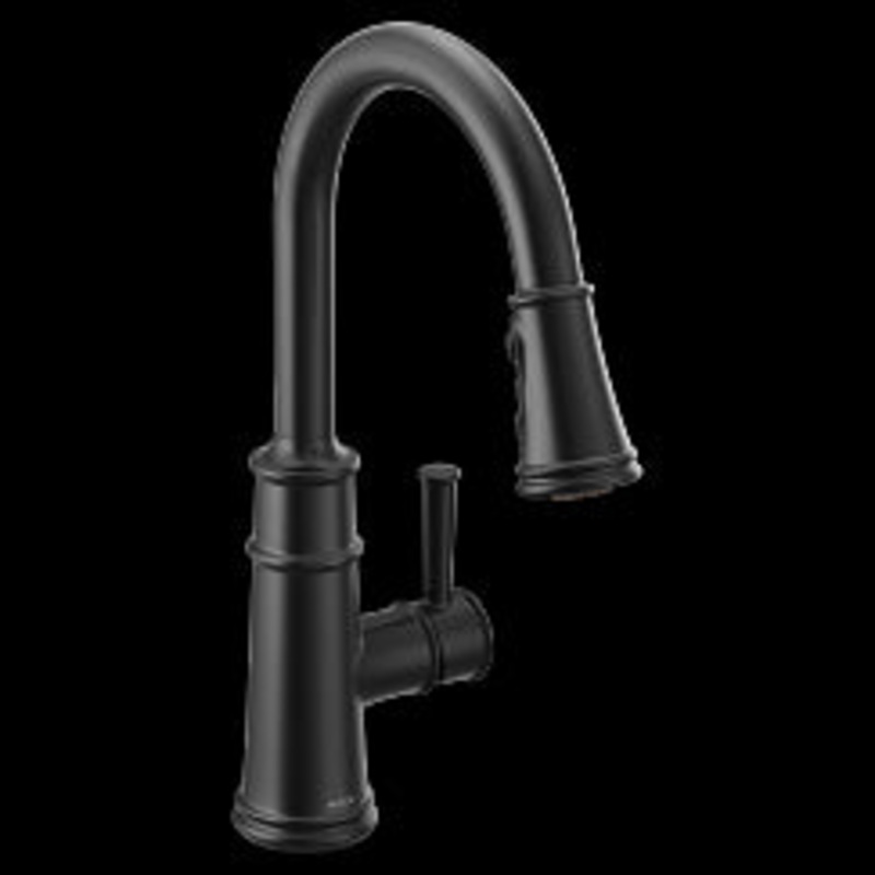 MOEN 7260BL Belfield  One-Handle Pulldown Kitchen Faucet In Matte Black