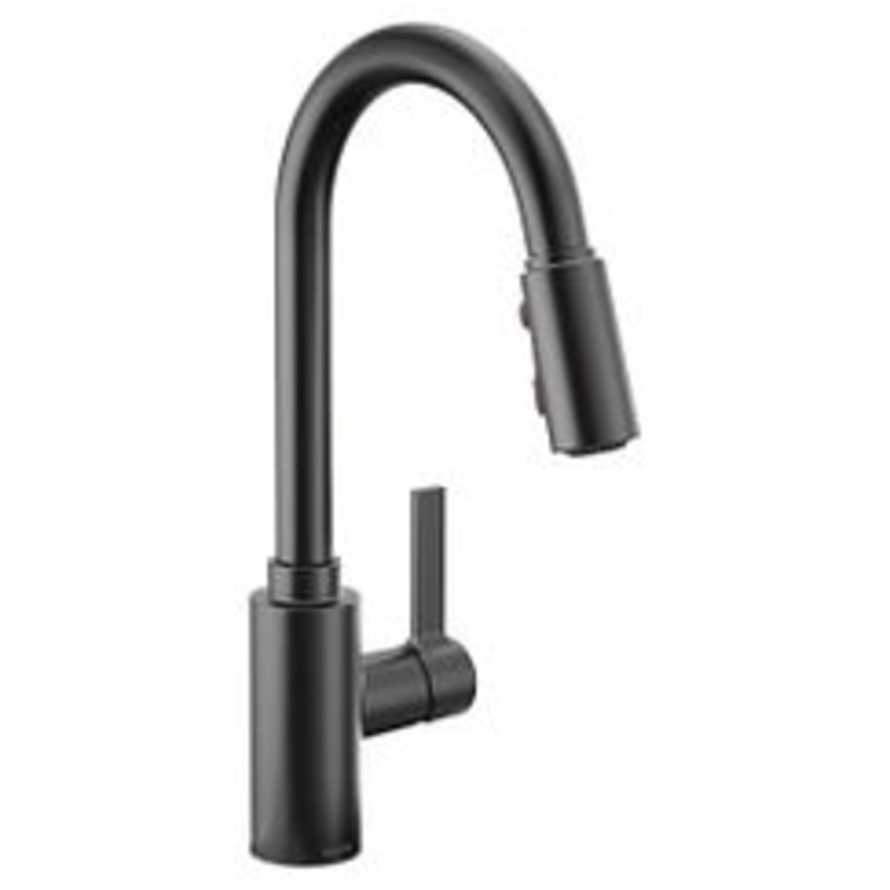 MOEN 7882BL Genta LX  One-Handle Pulldown Kitchen Faucet In Matte Black