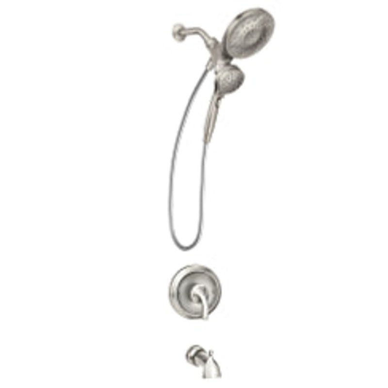 MOEN 82304SRN Engage Spot resist brushed nickel Posi-Temp(R) tub/shower