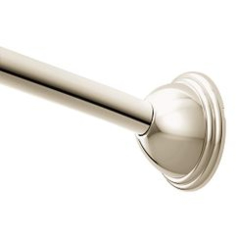 MOEN CSR2160NL Curved Shower Rods  Adjustable Curved Shower Rod In Polished Nickel