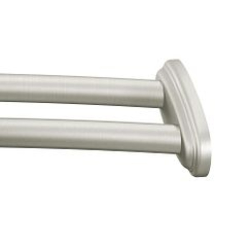 MOEN DN2141BN Curved Shower Rods  Adjustable Curved Shower Rod In Brushed Nickel