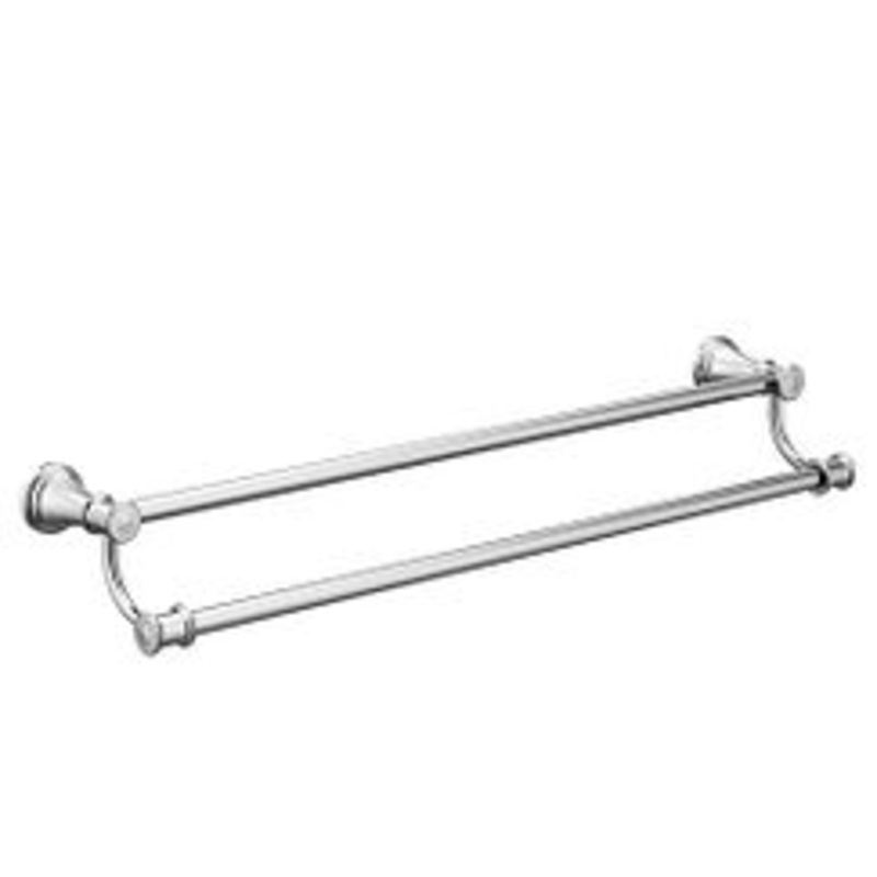 MOEN YB6422CH Belfield  24" Double Towel Bar In Chrome