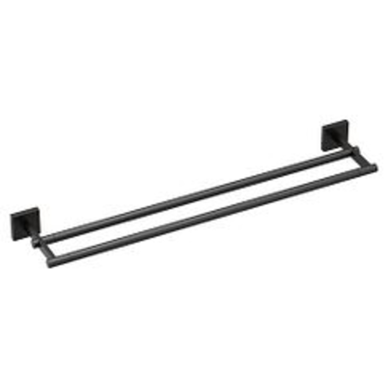 MOEN BP1822BL Triva  24" Double Towel Bar In Matte Black