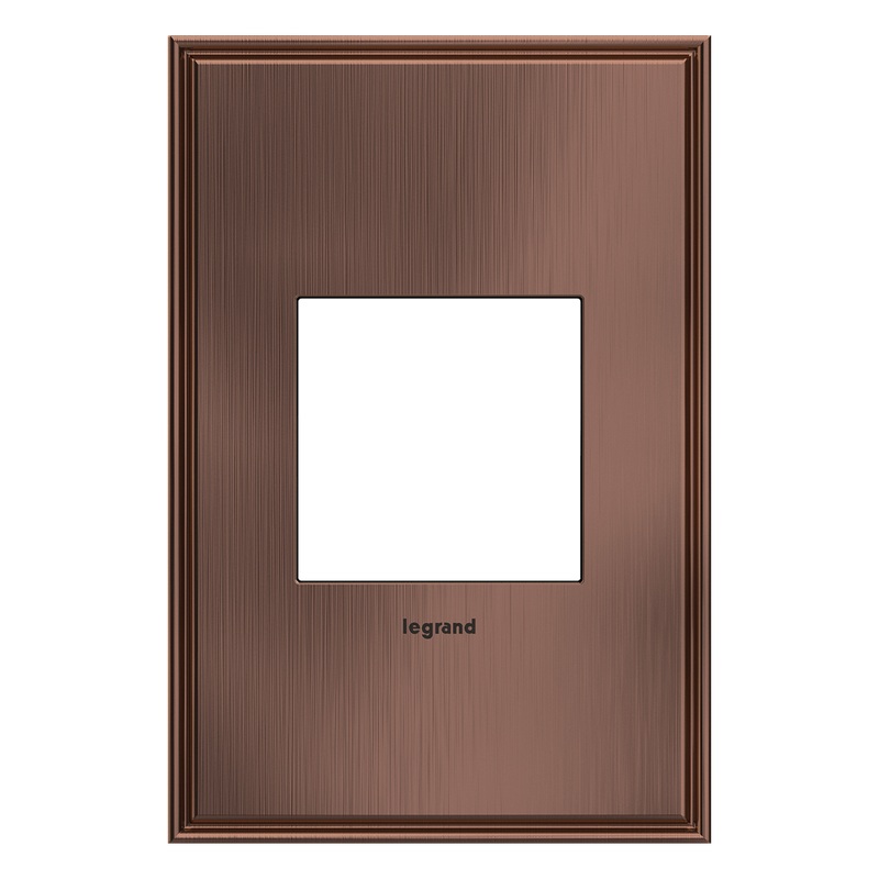 LEGRAND AWC1G2MAC4 ADORNE  Matte Antique Copper One-Gang Screwless Wall Plate
