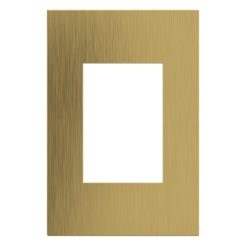 LEGRAND AWC1G3BSB4 ADORNE  Brushed Satin Brass One-Gang-Plus Screwless Wall Plate