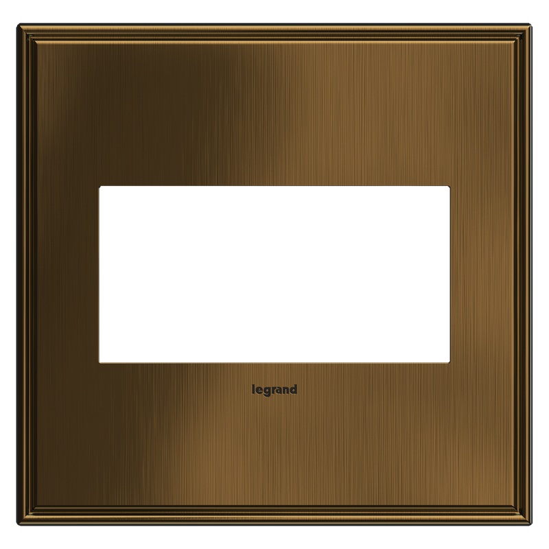 LEGRAND AWC2GCOF4 ADORNE  Coffee Two-Gang Screwless Wall Plate