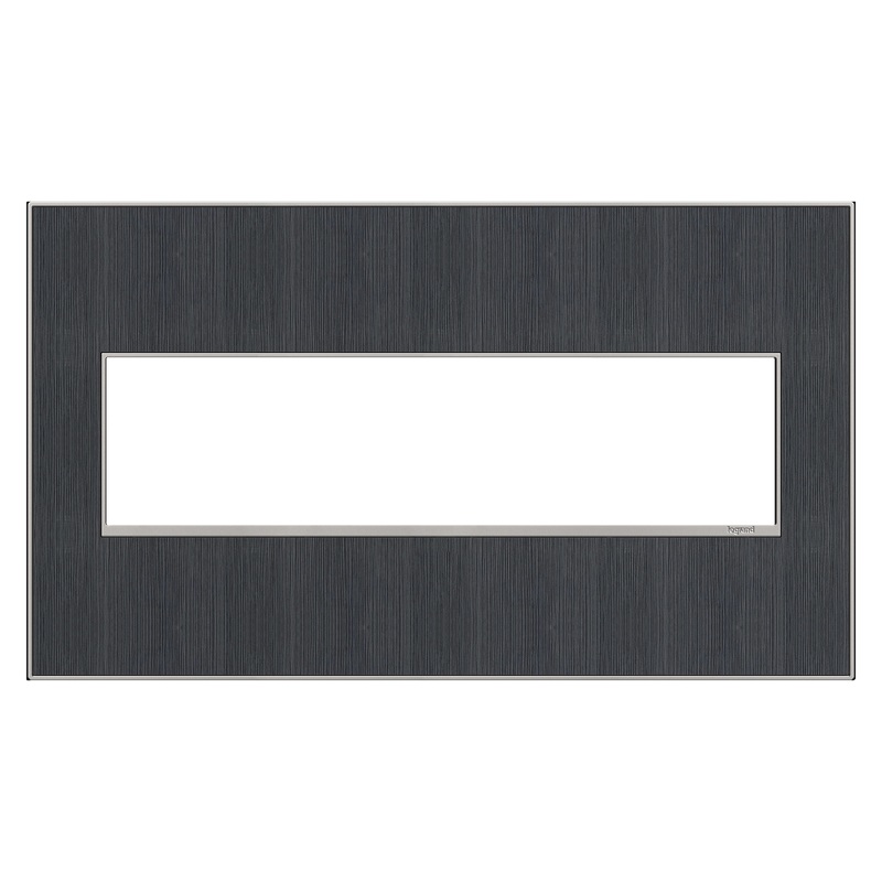 LEGRAND AWM4GRG4 ADORNE  Rustic Grey Four-Gang Screwless Wall Plate