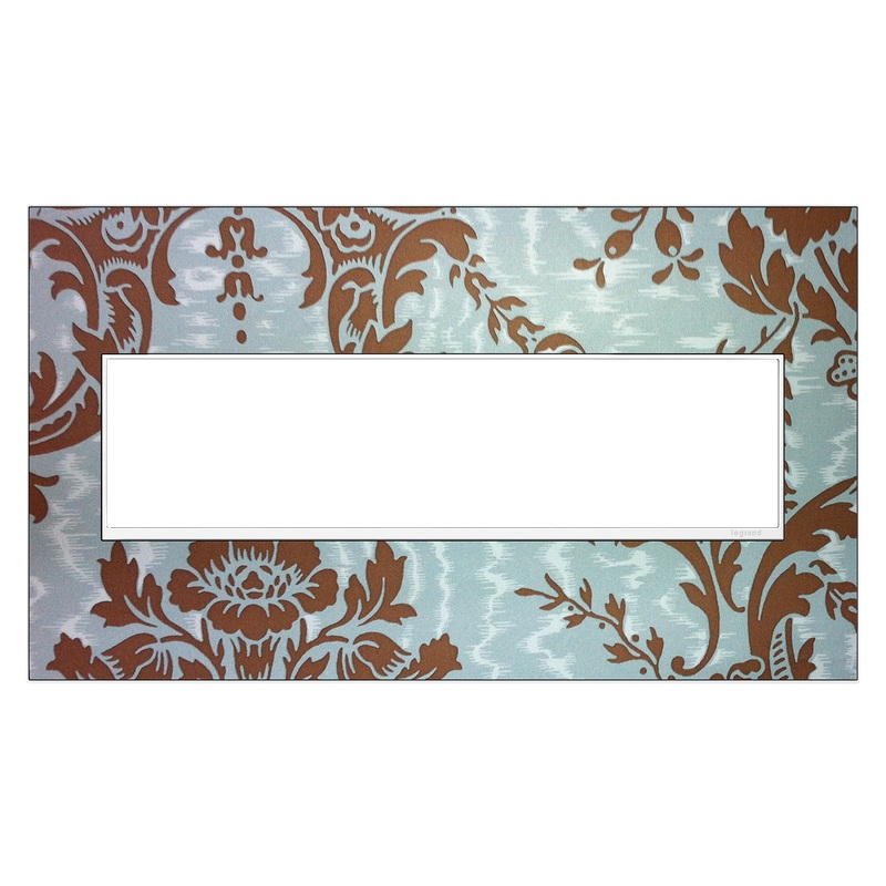 LEGRAND AWM4GW4 ADORNE  Custom Four-Gang Screwless Wall Plate, White Trim