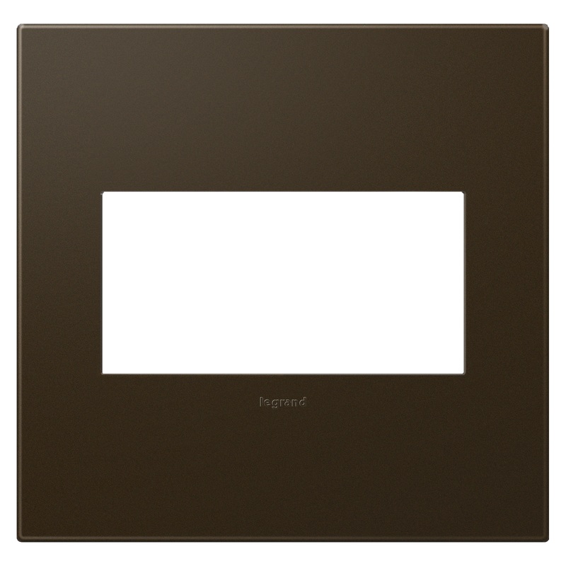 LEGRAND AWP2GBR4 ADORNE  Bronze Two-Gang Screwless Wall Plate