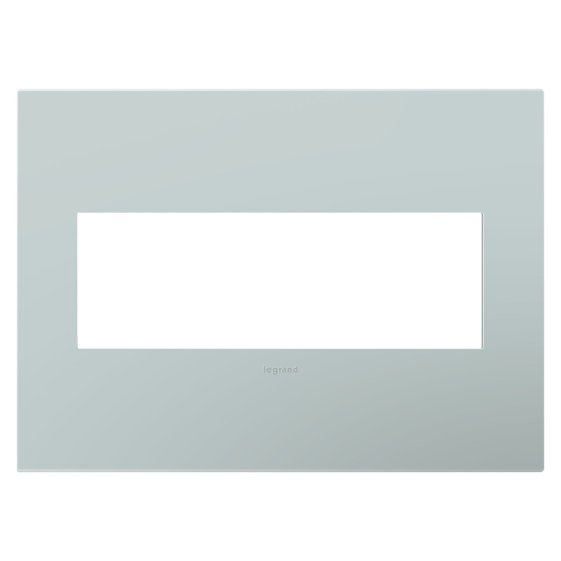 LEGRAND AWP3GBL4 ADORNE  Pale Blue Three-Gang Screwless Wall Plate