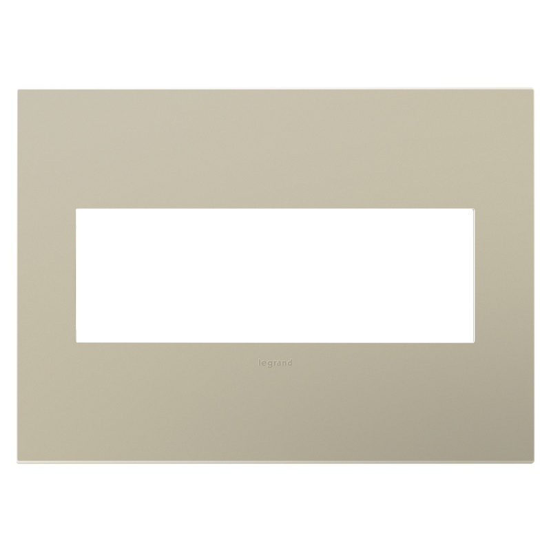 LEGRAND AWP3GTM4 ADORNE  Titanium Three-Gang Screwless Wall Plate