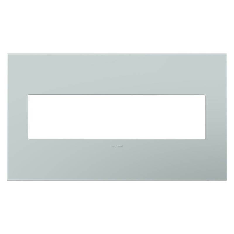 LEGRAND AWP4GBL4 ADORNE  Pale Blue Four-Gang Screwless Wall Plate