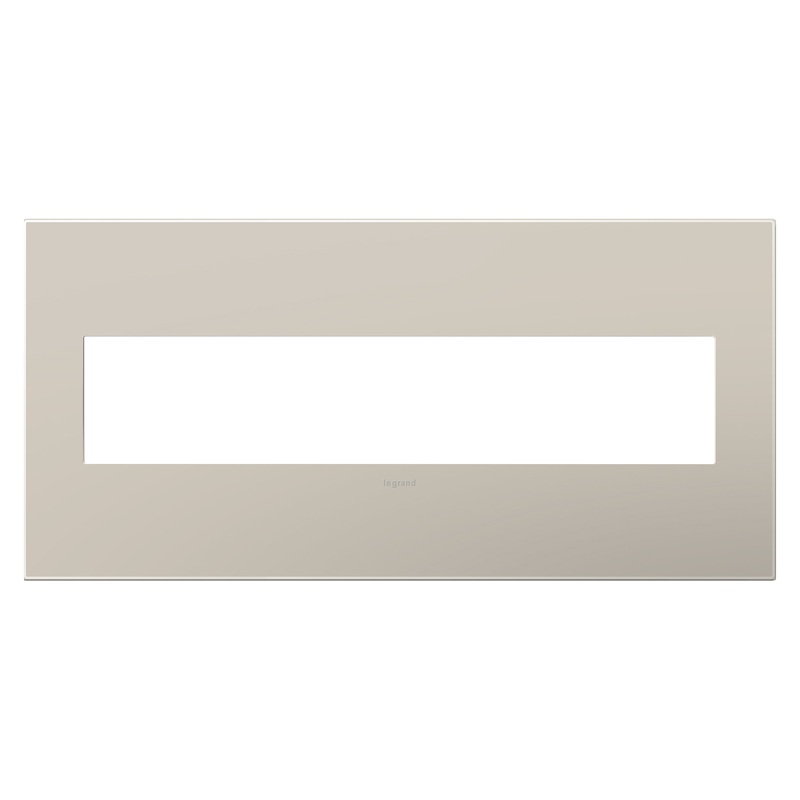 LEGRAND AWP5GGG1 ADORNE  Greige Five-Gang Screwless Wall Plate