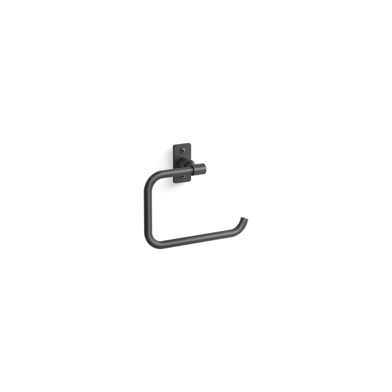 KOHLER K-35928-BL Castia By Studio Mcgee Towel Ring In Matte Black