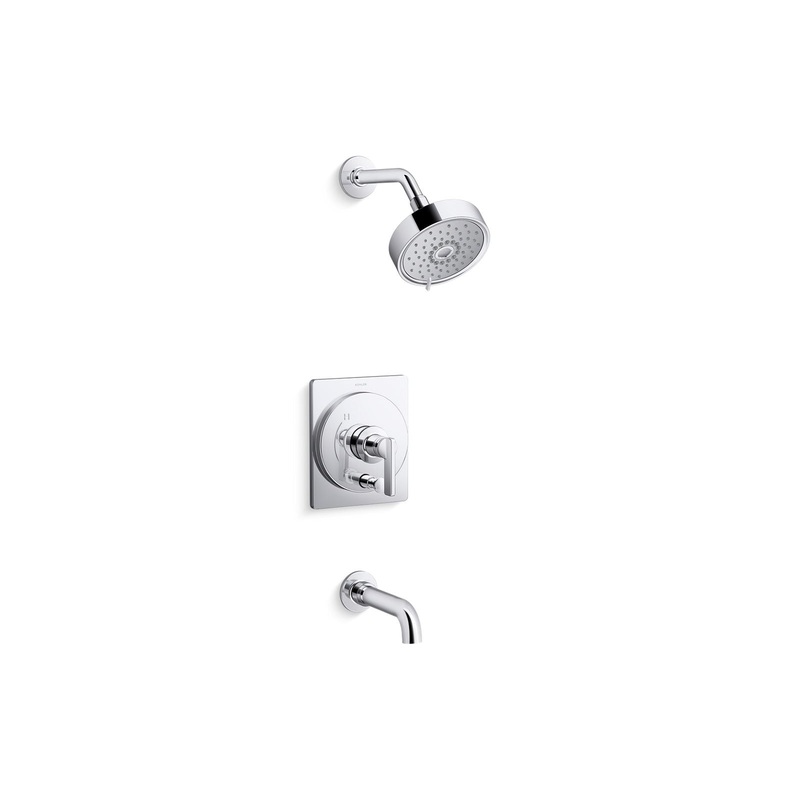 KOHLER K-T35918-4Y-CP Castia By Studio Mcgee Rite-Temp Bath And Shower Trim Kit, 2.5 Gpm In Polished Chrome