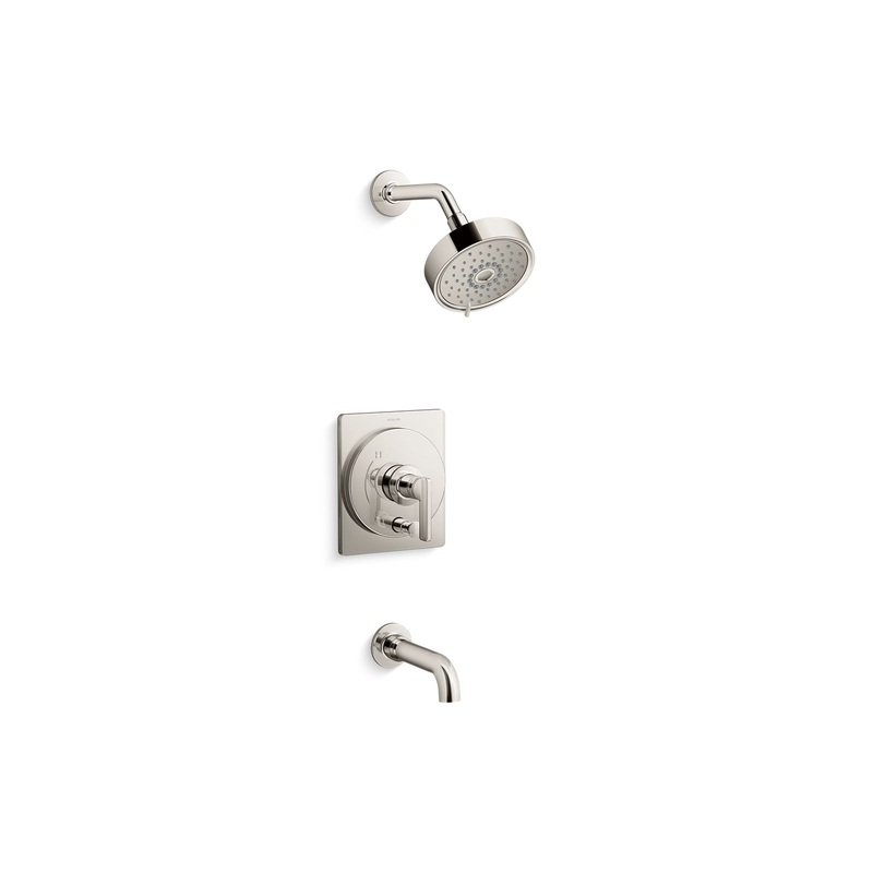 KOHLER K-T35918-4Y-SN Castia By Studio Mcgee Rite-Temp Bath And Shower Trim Kit, 2.5 Gpm In Vibrant Polished Nickel