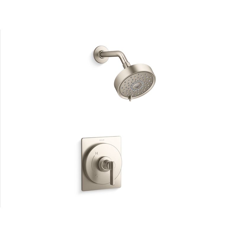 KOHLER K-TS35916-4Y-BN Castia By Studio Mcgee Rite-Temp Shower Trim Kit, 2.5 Gpm In Vibrant Brushed Nickel