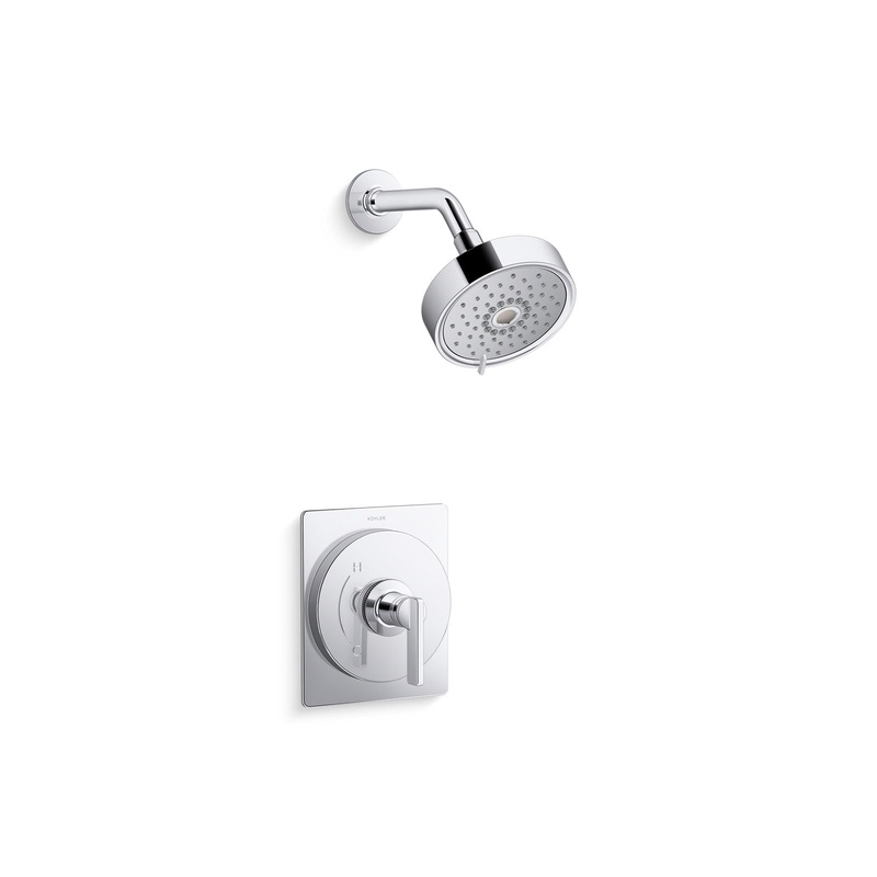 KOHLER K-TS35916-4Y-CP Castia By Studio Mcgee Rite-Temp Shower Trim Kit, 2.5 Gpm In Polished Chrome