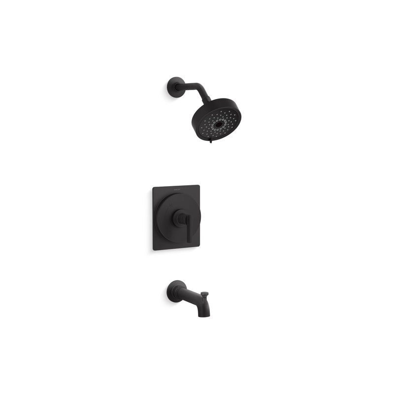 KOHLER K-TS35917-4Y-BL Castia By Studio Mcgee Rite-Temp Bath And Shower Trim Kit, 2.5 Gpm In Matte Black