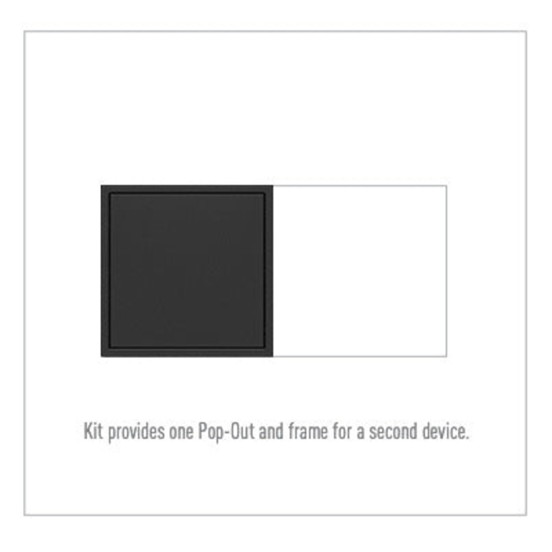 LEGRAND ARPTR152GG2 ADORNE  15A Two-Gang Pop-Out Outlet, Graphite