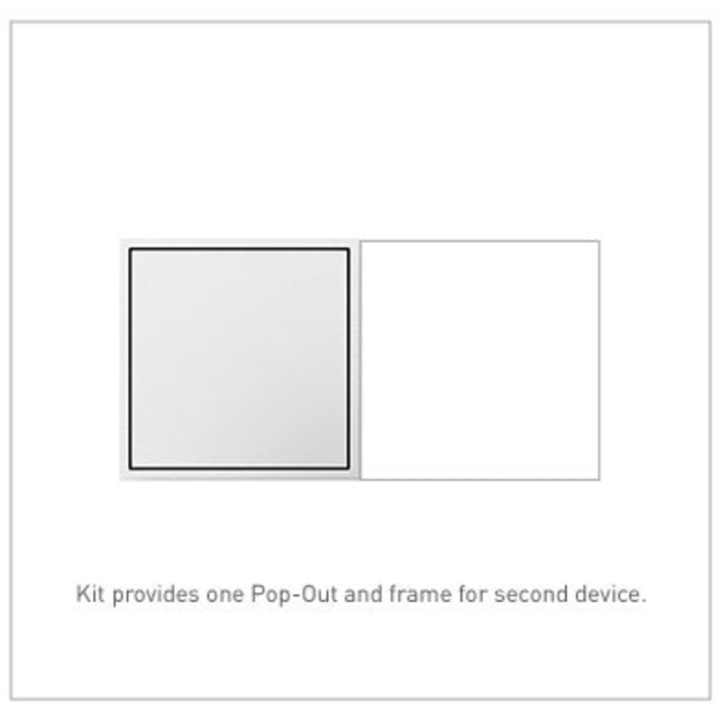 LEGRAND ARPTR152GW2 ADORNE  15A Two-Gang Pop-Out Outlet, White