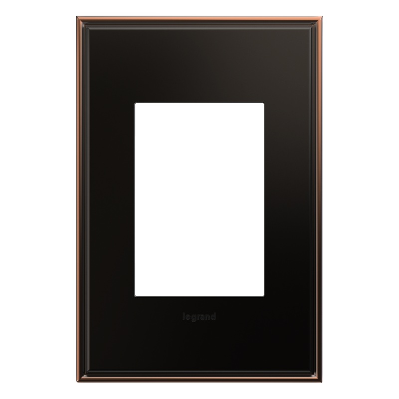 LEGRAND AWC1G3OB4 ADORNE  Oil-Rubbed Bronze One-Gang-Plus Screwless Wall Plate