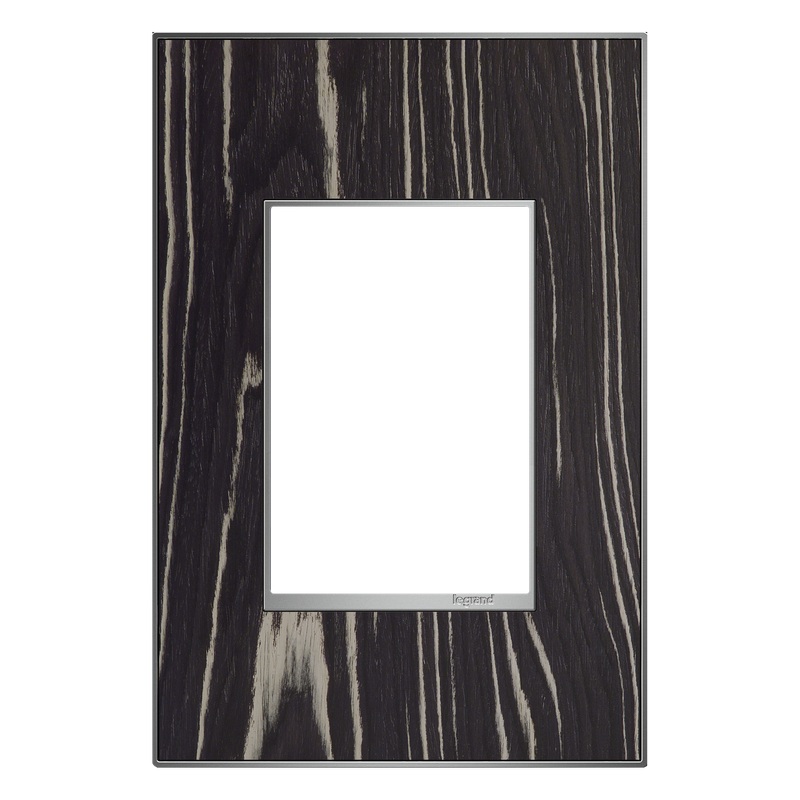 LEGRAND AWM1G3MA4 ADORNE  Macassar One-Gang-Plus Screwless Wall Plate