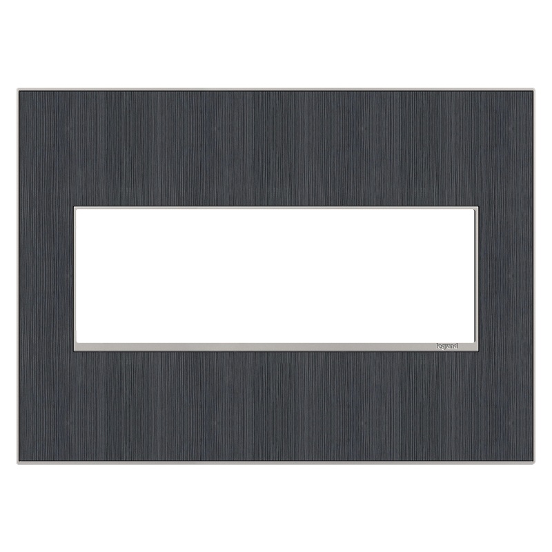 LEGRAND AWM3GRG4 ADORNE  Rustic Grey Three-Gang Screwless Wall Plate