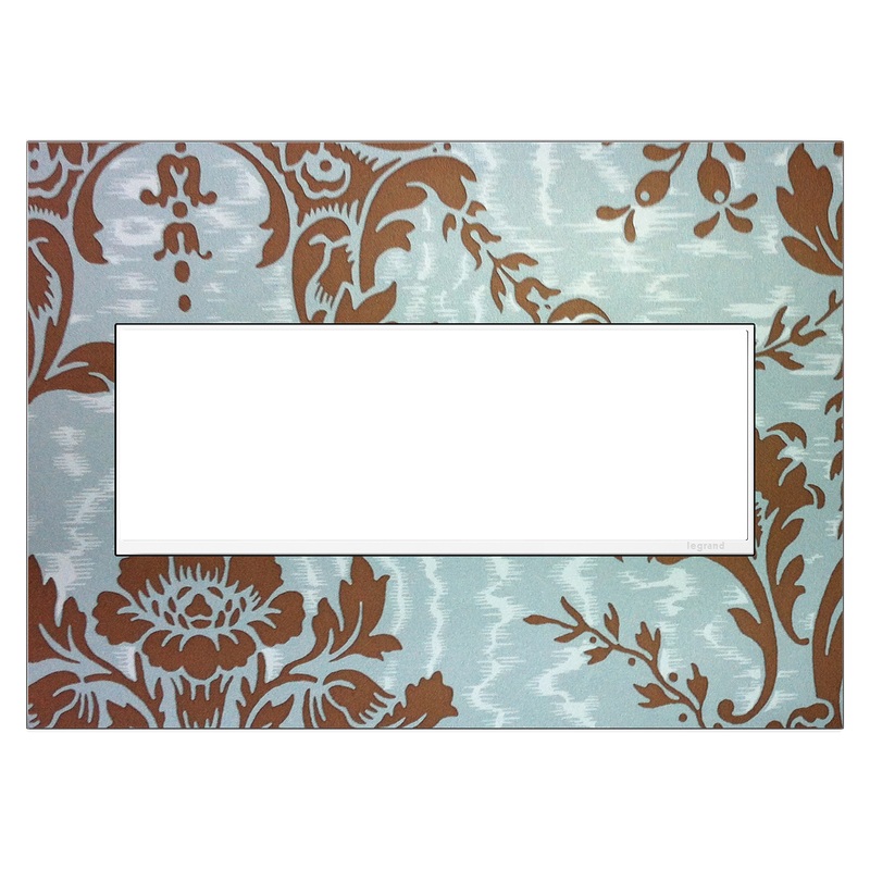 LEGRAND AWM3GW4 ADORNE  Custom Three-Gang Screwless Wall Plate, White Trim