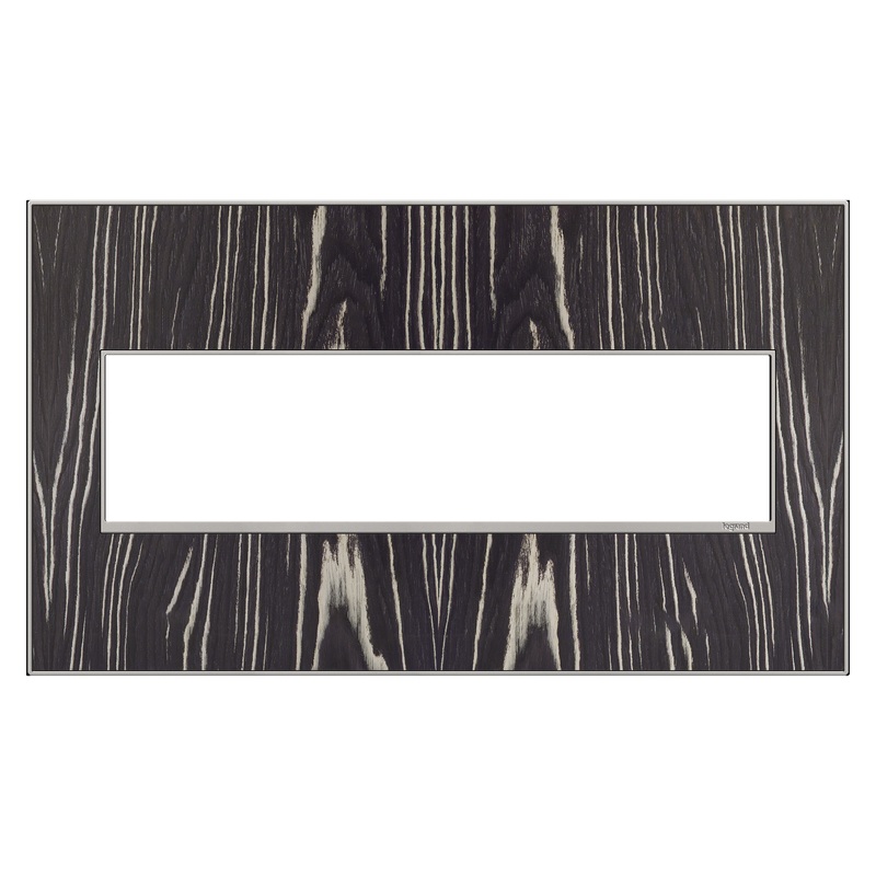 LEGRAND AWM4GMA4 ADORNE  Macassar Four-Gang Screwless Wall Plate
