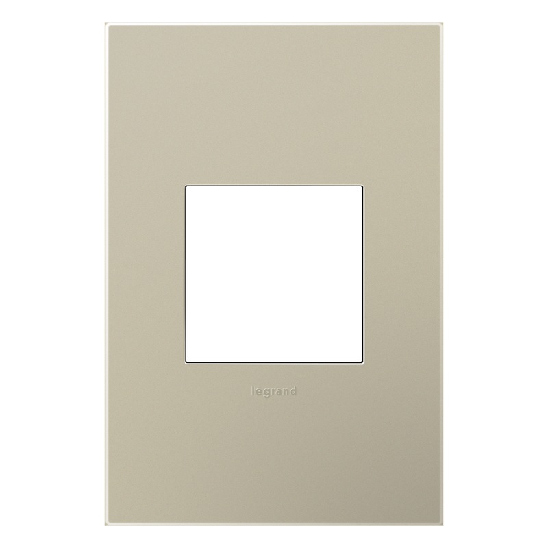 LEGRAND AWP1G2TM6 ADORNE  Titanium One-Gang Screwless Wall Plate with Microban