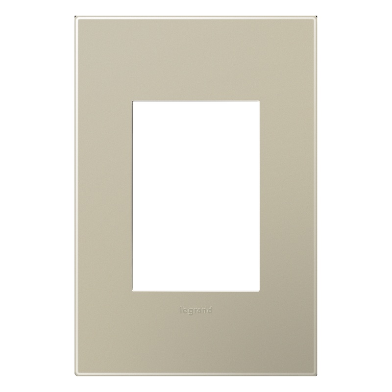 LEGRAND AWP1G3TM4 ADORNE  Titanium One-Gang-Plus Screwless Wall Plate