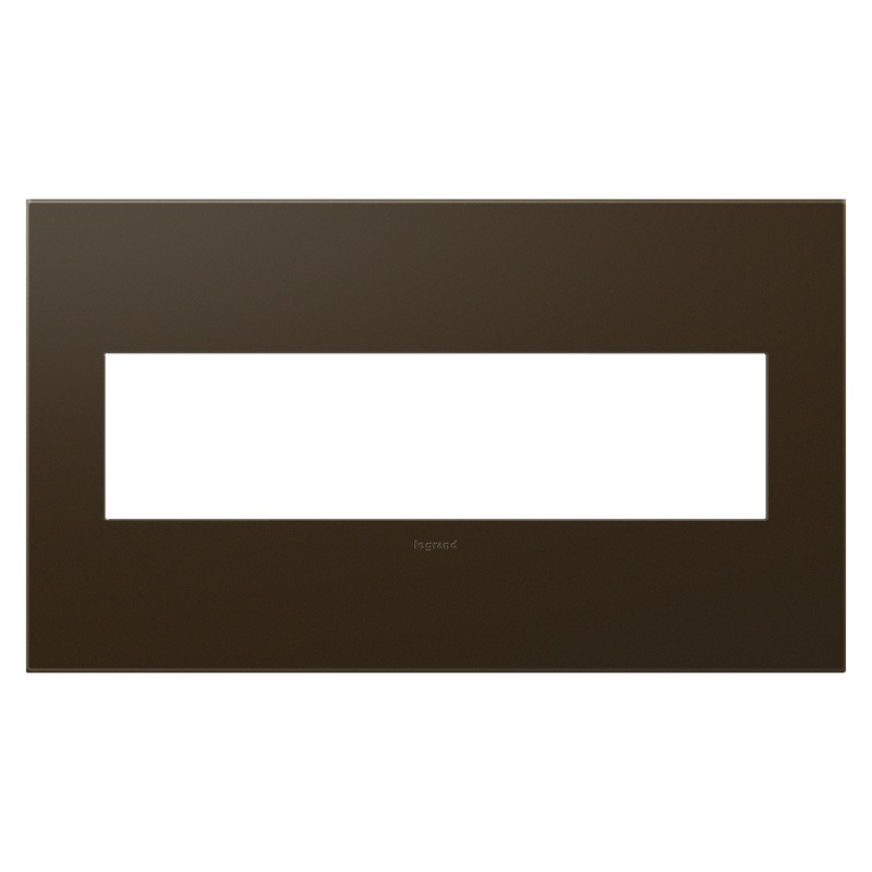 LEGRAND AWP4GBR4 ADORNE  Bronze Four-Gang Screwless Wall Plate