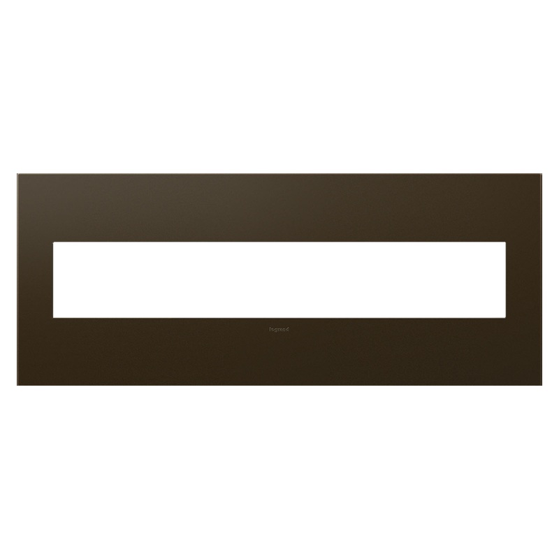LEGRAND AWP6GBR1 ADORNE  Bronze Six-Gang Screwless Wall Plate