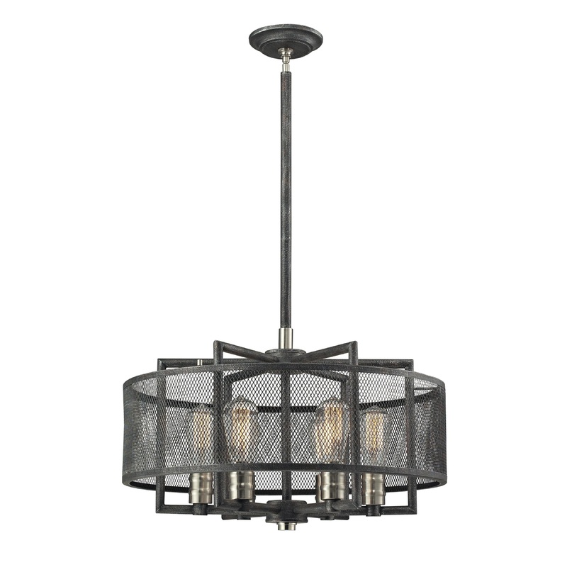 ELK SHOWROOM 31238/6 Slatington 22'' Wide 6-Light Chandelier - Brushed Nickel