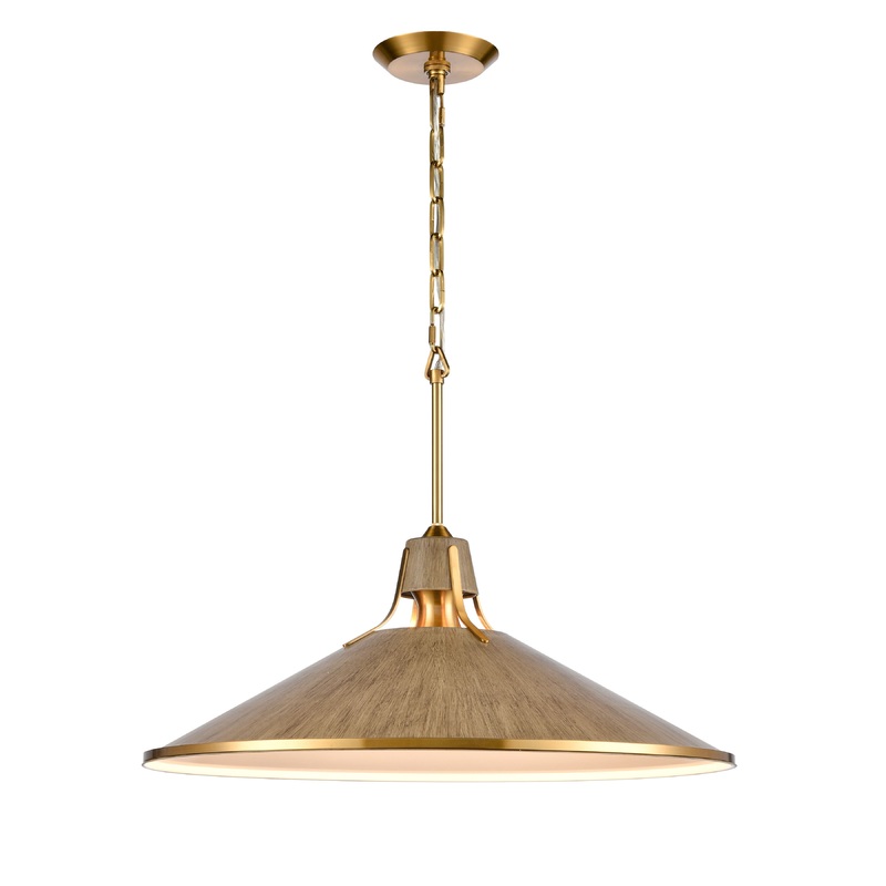 ELK SHOWROOM 67945/1 Danique 24'' Wide 1-Light Pendant - Corkwood