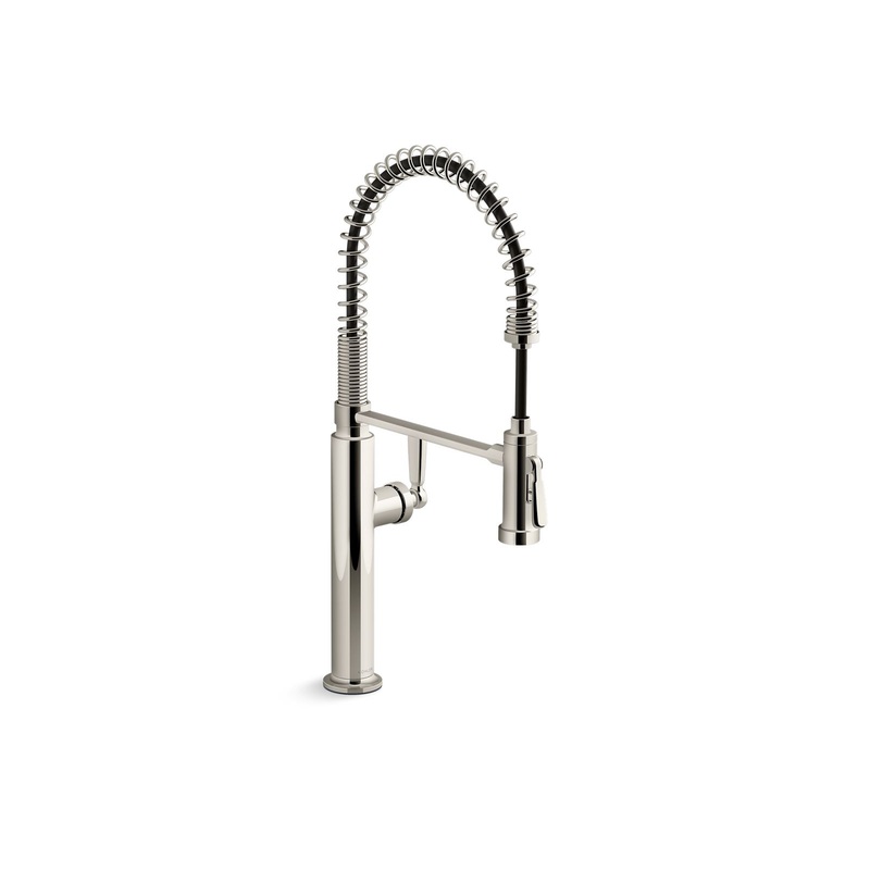 KOHLER K-28360-SN Edalyn By Studio Mcgee Semi-Professional Kitchen Sink Faucet With Two-Function Sprayhead In Vibrant Polished Nickel