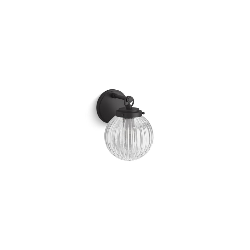 KOHLER K-32252-SC01-BLL Embra By Studio Mcgee One-Light Sconce In Matte Black