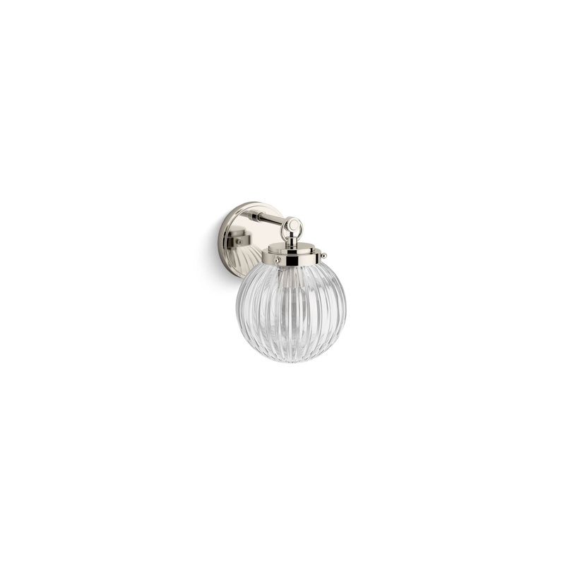 KOHLER K-32252-SC01-SNL Embra By Studio Mcgee One-Light Sconce In Polished Nickel