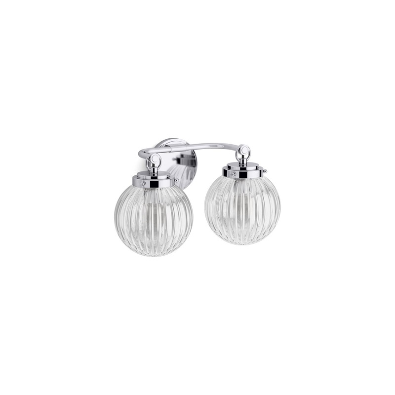 KOHLER K-32253-SC02-CPL Embra By Studio Mcgee Two-Light Sconce In Polished Chrome