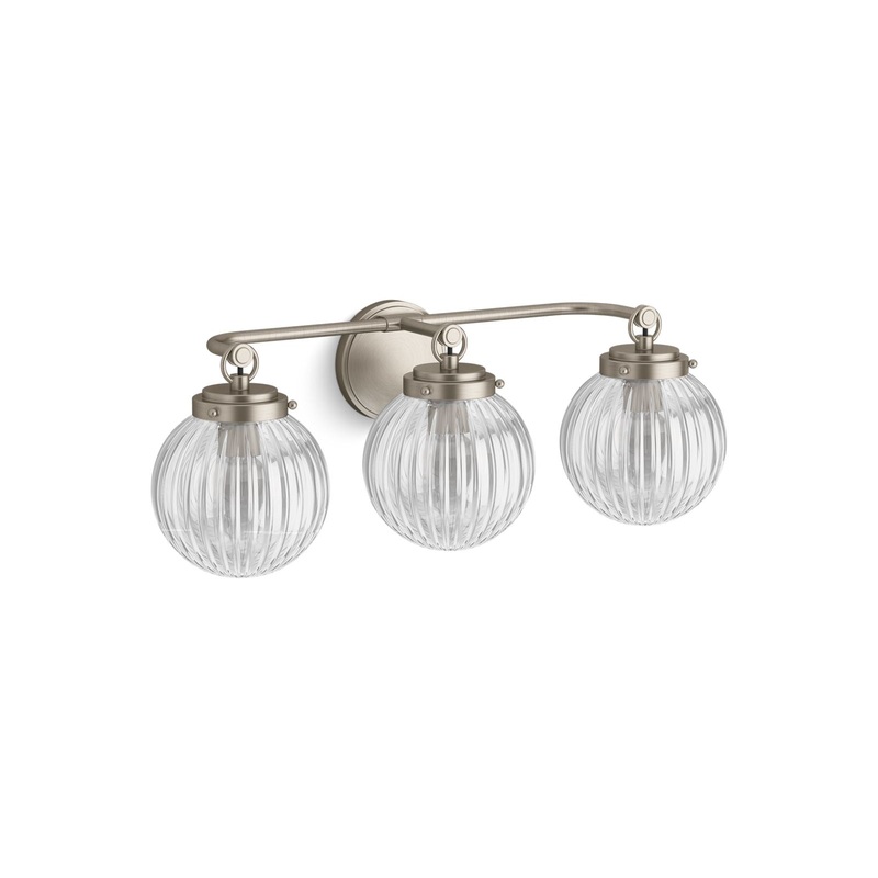 KOHLER K-32254-SC03-BNL Embra By Studio Mcgee Three-Light Sconce In Brushed Nickel