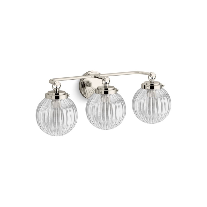 KOHLER K-32254-SC03-SNL Embra By Studio Mcgee Three-Light Sconce In Polished Nickel