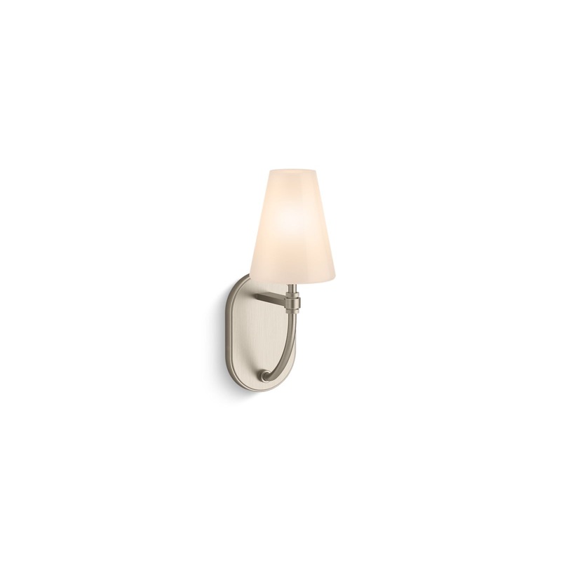 KOHLER K-32255-SC01-BNL Kernen By Studio Mcgee One-Light Sconce In Brushed Nickel