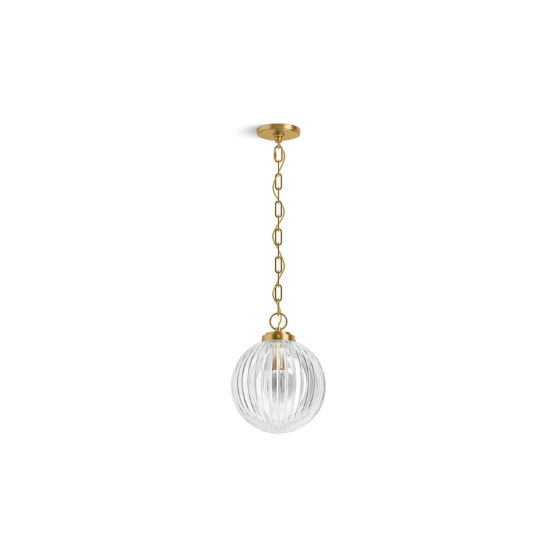 KOHLER K-32258-PE01-2GL Embra By Studio Mcgee 10" Pendant In Brushed Moderne Brass
