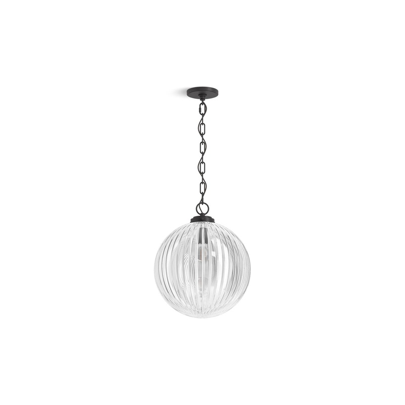 KOHLER K-32259-PE01-BLL Embra By Studio Mcgee 14" Pendant In Matte Black