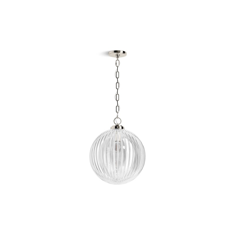 KOHLER K-32259-PE01-SNL Embra By Studio Mcgee 14" Pendant In Polished Nickel