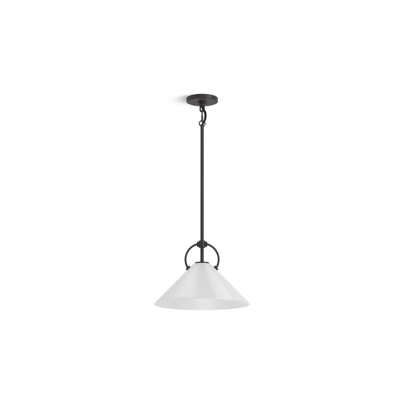 KOHLER K-32260-PE01-BLL Kernen By Studio Mcgee 14" Pendant In Matte Black