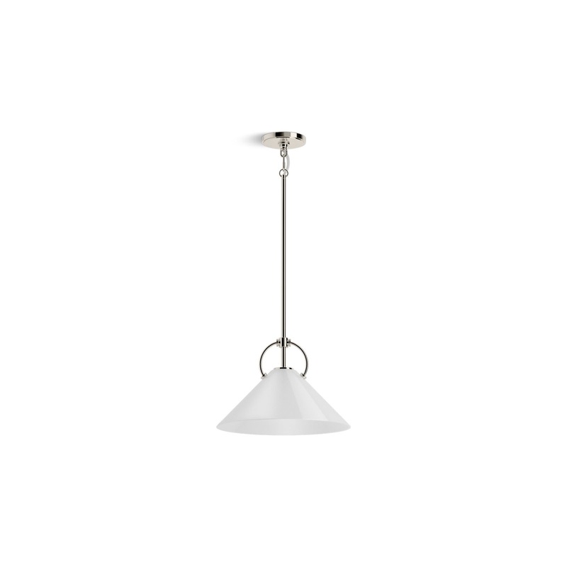 KOHLER K-32260-PE01-SNL Kernen By Studio Mcgee 14" Pendant In Polished Nickel